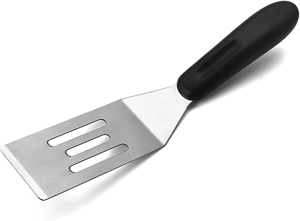 Mini Spatel - Kleine Keuken spatel - Steaks Bakken - Vaatwasserbestendig - 20x4.1cm - Zilver