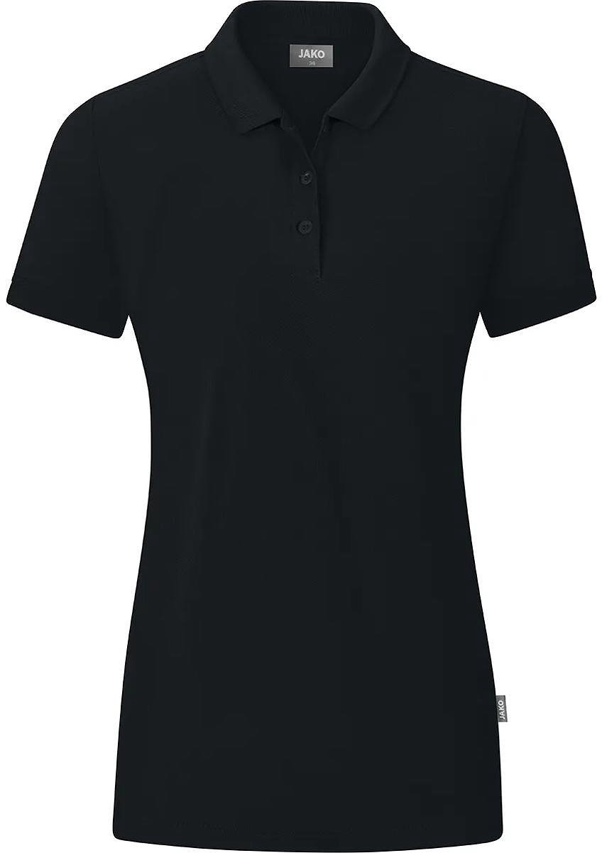 Jako Organic Polo Dames - Zwart | Maat: 40