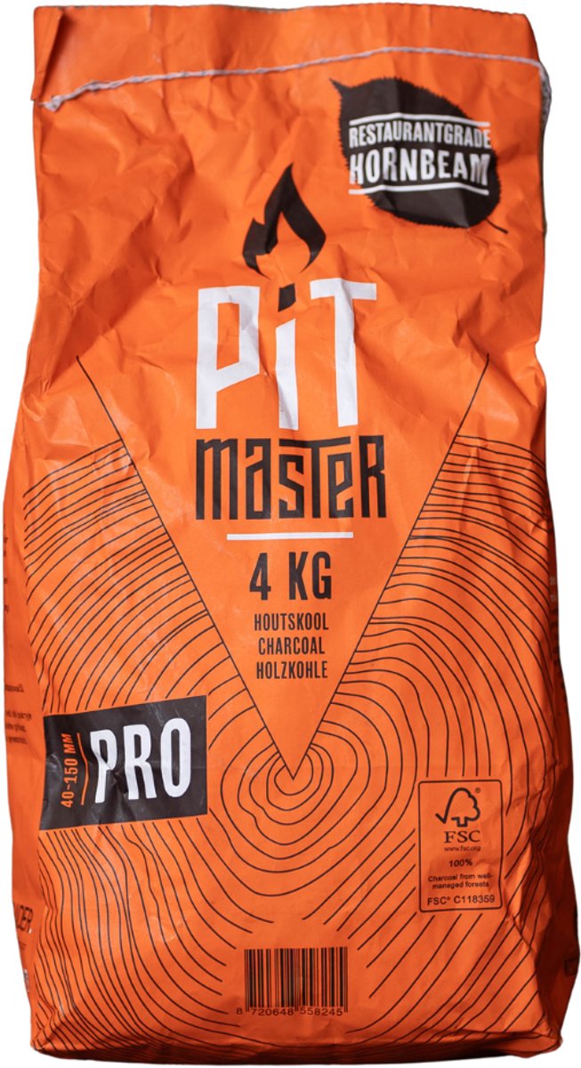 Pitmaster Oak Hornbeam Houtskool - 4 kg