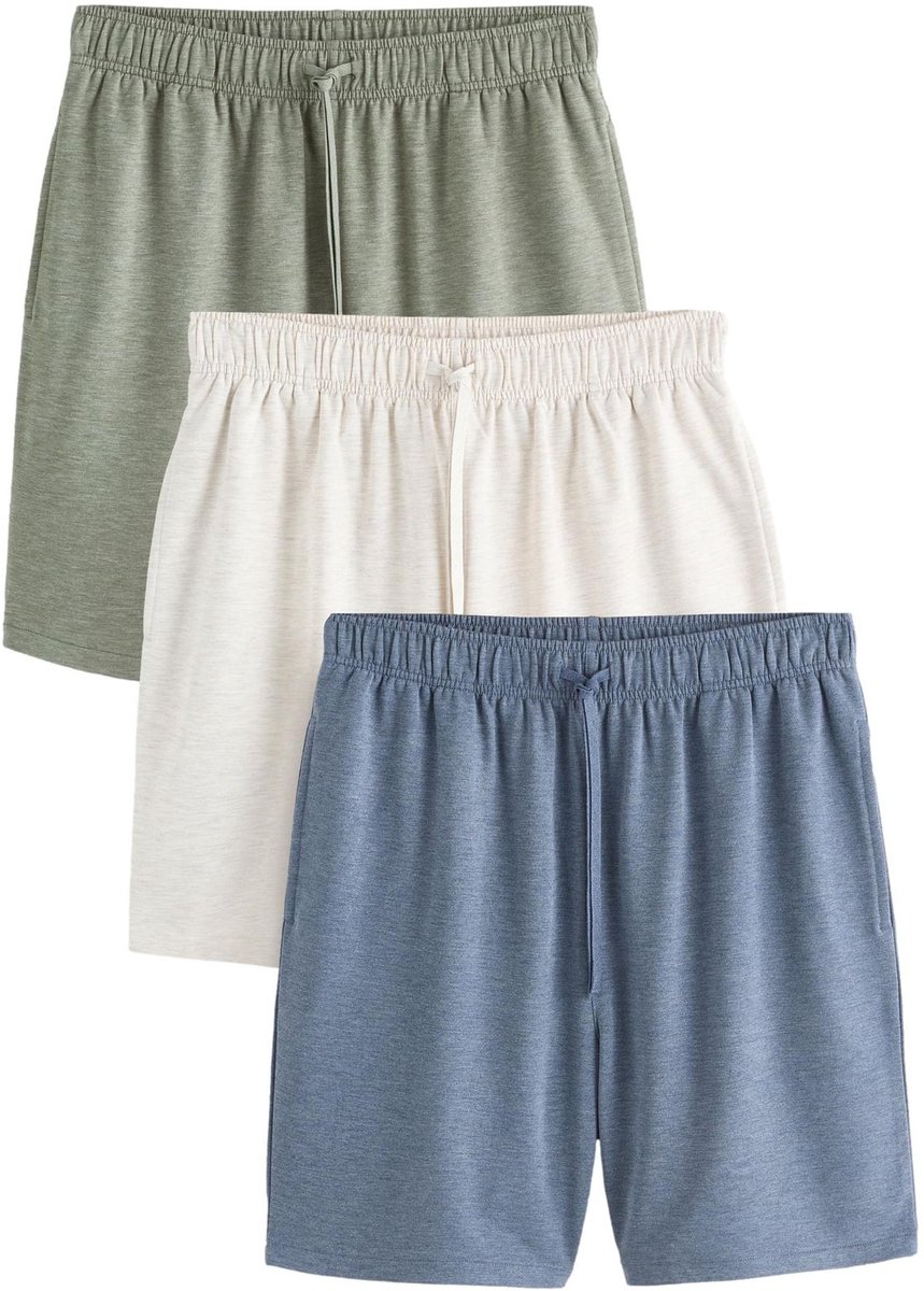 Next - Heren - Set van 3 zachte shorts - Blauw