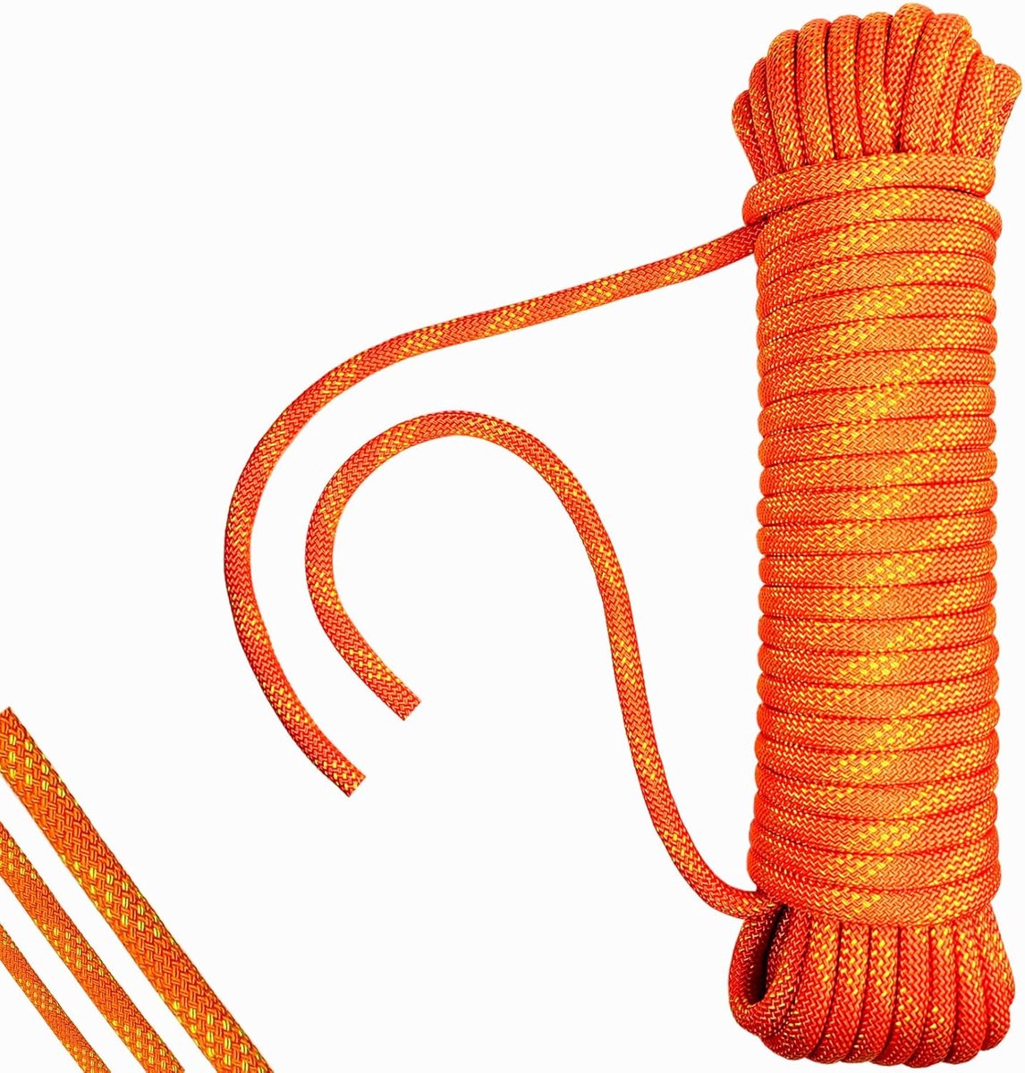 Multifunctioneel Touw - Ankertouw Gevlochten Lijn - Buiten Gebruik - Slijtvast Verouderingsbestendig - 12 mm 30 meter - Oranje