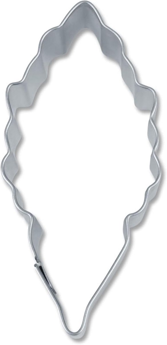 Koekjesvorm - Uitsteekvorm - Bakken - Bladvorm - 6 cm - Zilver