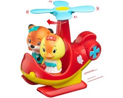Klorofil Coffret Hélicoptère de Sauvetage – Hélicoptère avec Hélices Fleurs Rotatives et Espace pour 2 Figurines – Inclut la Figurine Donna Canard – Jouet pour Tout-Petits à partir de 18 Mois – Stimule l'Imagination et le Jeu de Rôle
