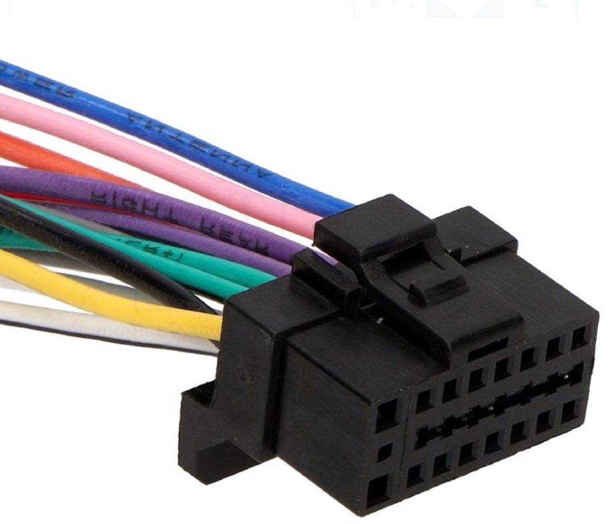 ISO kabel voor Alpine autoradio - Diverse CDA en CDE radio's - 16-pins - Open einde