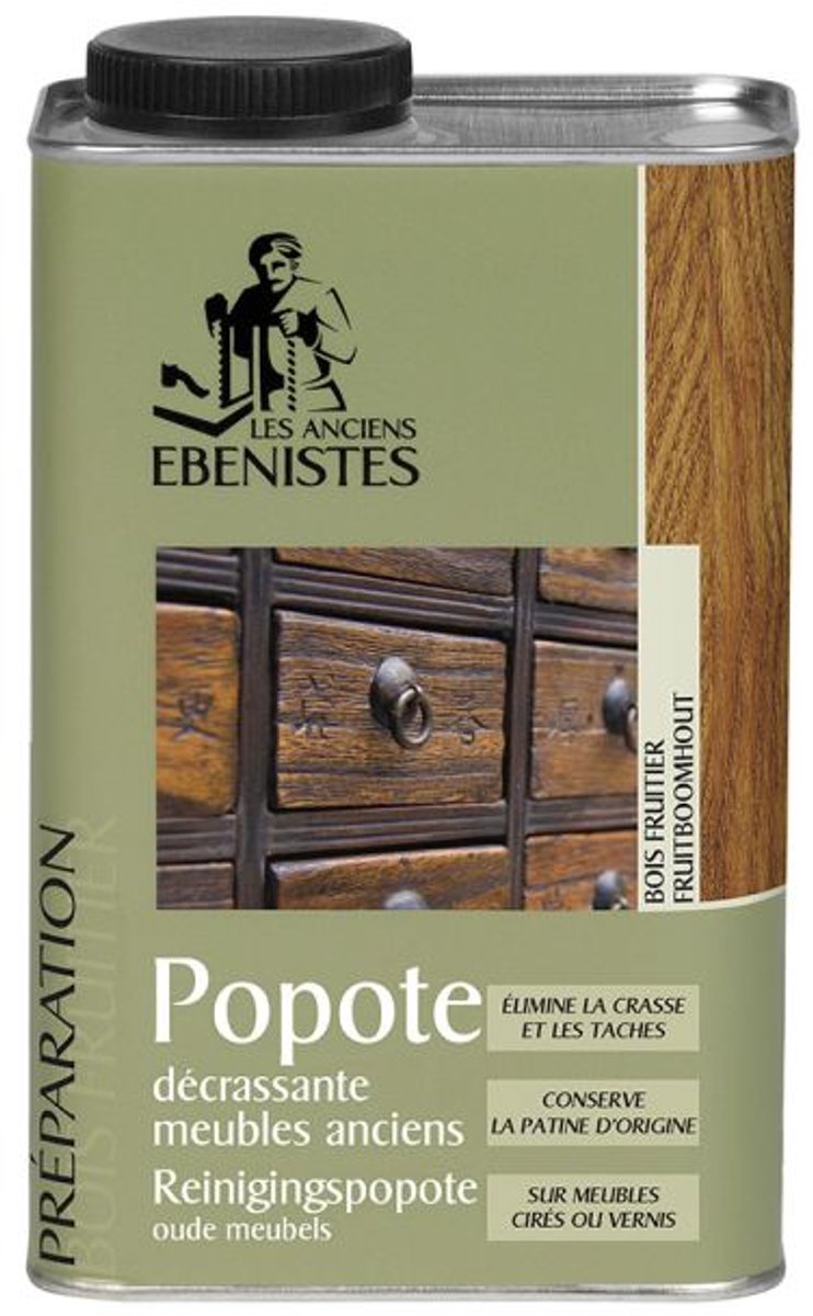 LAE Popote reinigerspopote 1 liter donker hout