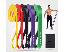 5-delige Weerstandsbanden Set - Complete Fitness Elastiek...