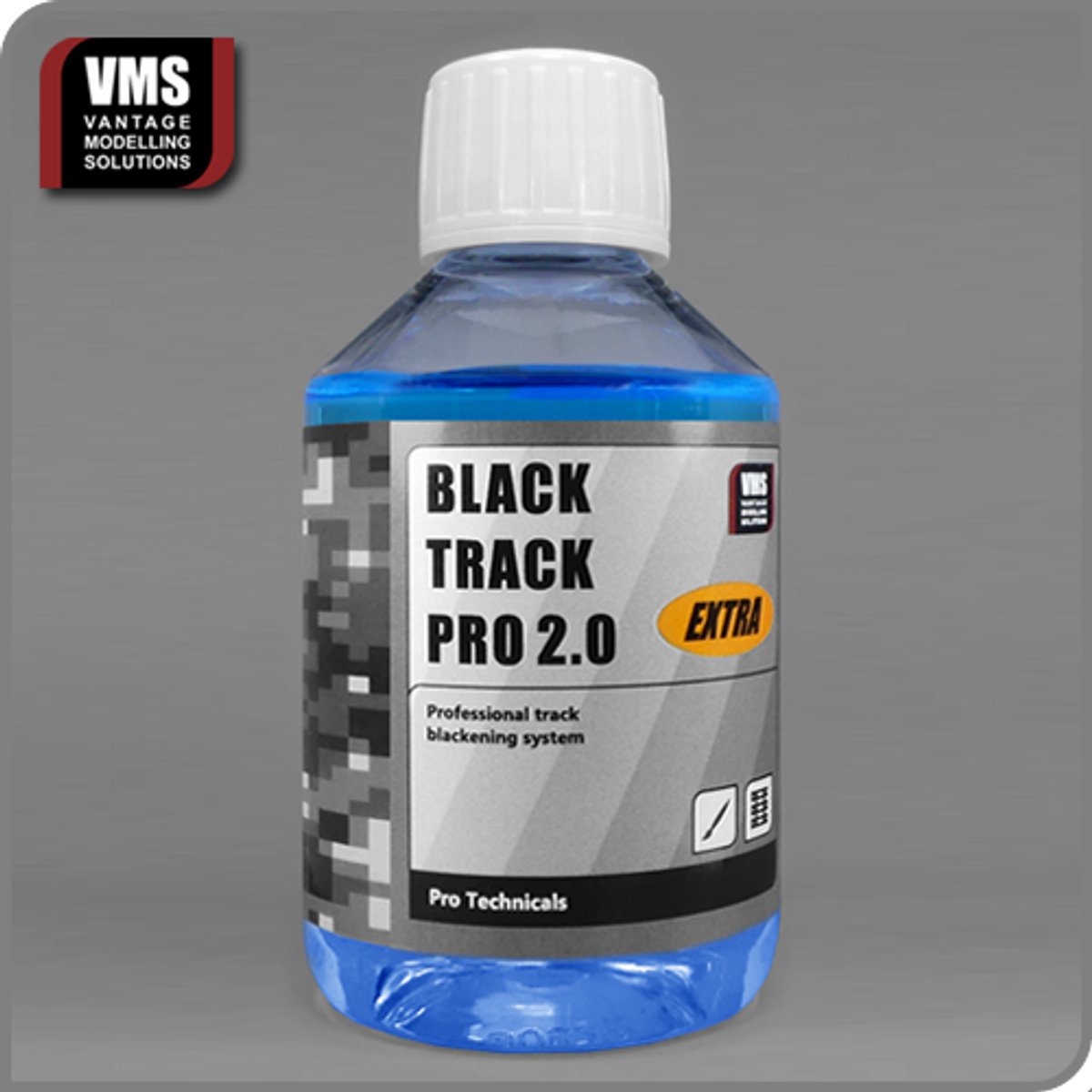 VMS Black Track Pro 2.0 – Metaal Bruneren voor Modelbouw & Miniaturen – Weathering Effect – 200ml