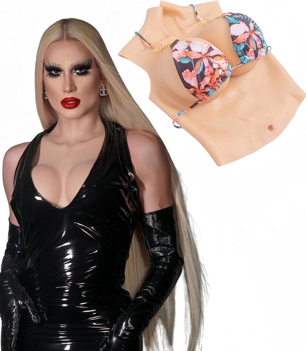 Siliconen Borstprotheses Halve Body voor Transgender en Crossdressers
