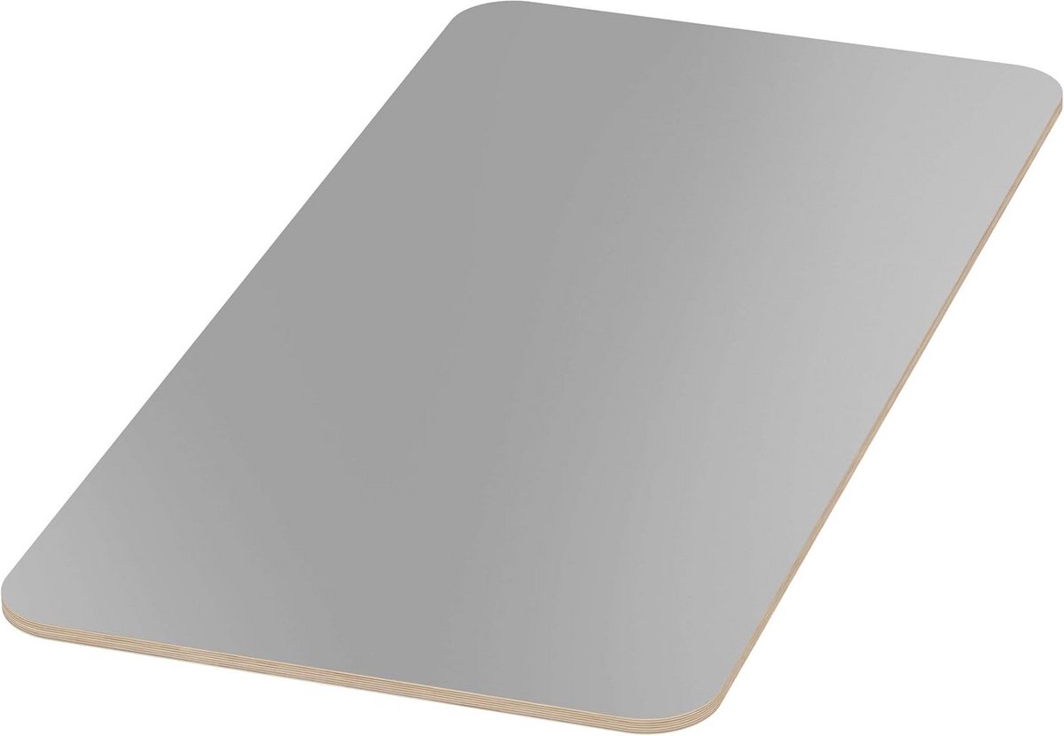 Multiplex Tafelblad 18mm Grijs Melamine Gecoat Rechthoekig Op Maat Gemaakt