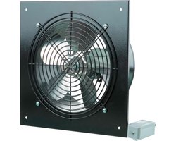 Vierkante Wand- en Raamventilator Ø 200mm Wit