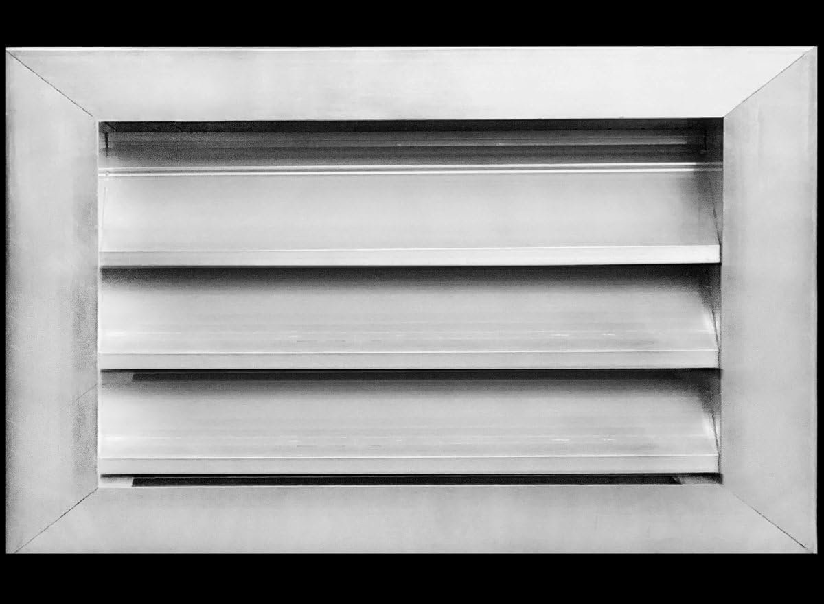 Weerbestendige Aluminium Ventilatieopening voor Buiten 14x6 Inch - Waterdicht Rooster met Hor