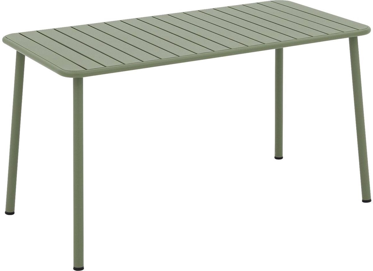 Goossens Tuintafel Verge - Metaal - groen - 140 x 75 x 70 cm