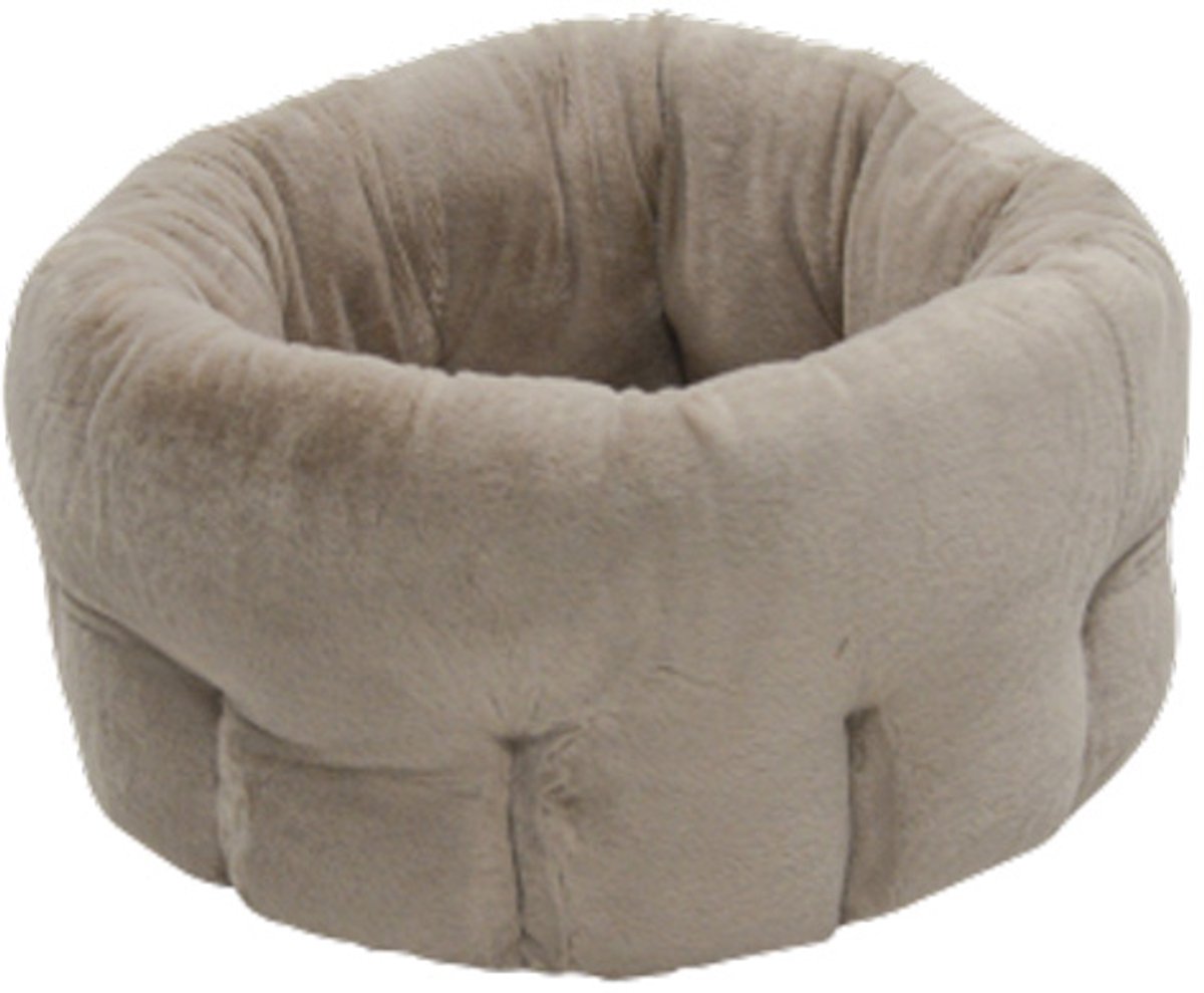 5th Avenue Kattenmand Taupe XS 38x35,5x20 cm met pluche kussen