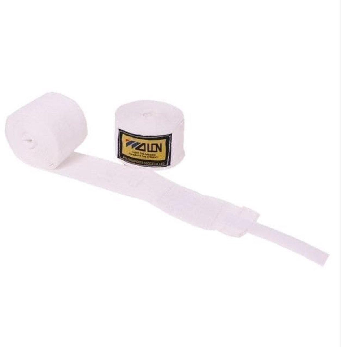 Boks bandage - Boxing wraps - Hand- en polsbescherming - Muay Thai / MMA / Kickboksen / Boksen - Katoen - 2,5m - Wit - Jonyx