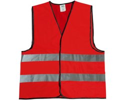 Mexxo Veiligheidshesje rood - 100% polyester - one size - reflecterend
