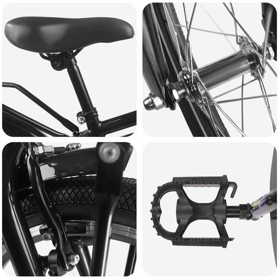 vidaXL - Kinderfiets - 22 - Inch - voor - 7-12 - jaar - oud - Zwart van VidaXL — afbeelding 4