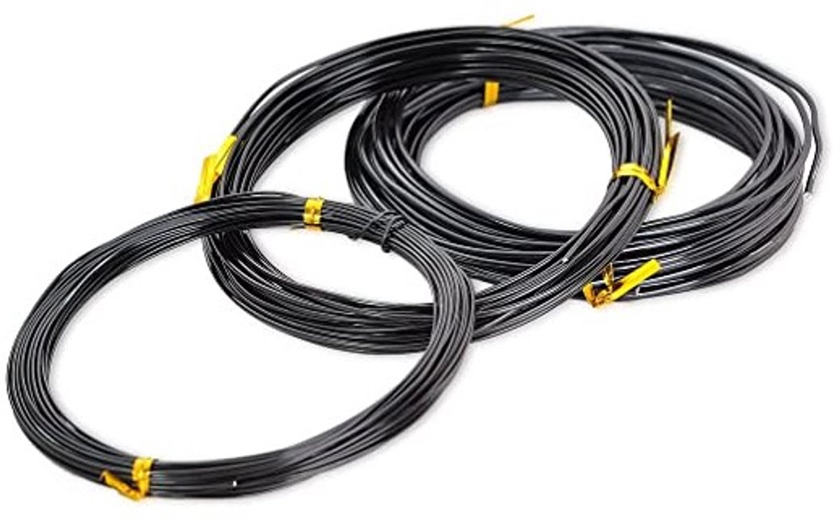 Go Go Gadget - Tuindraad set - Trainingsdraad - Bonsai boom - Planten - Bomen - Binddraad - 30 meter - Set van 1mm, 1.5mm en 2mm