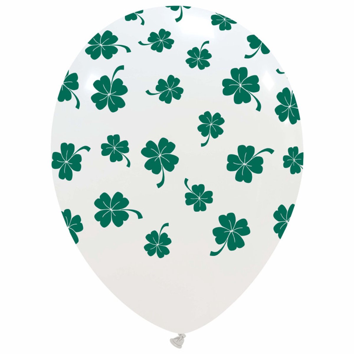 Klavertje 4 ballonnen, 6 stuks, 30cm