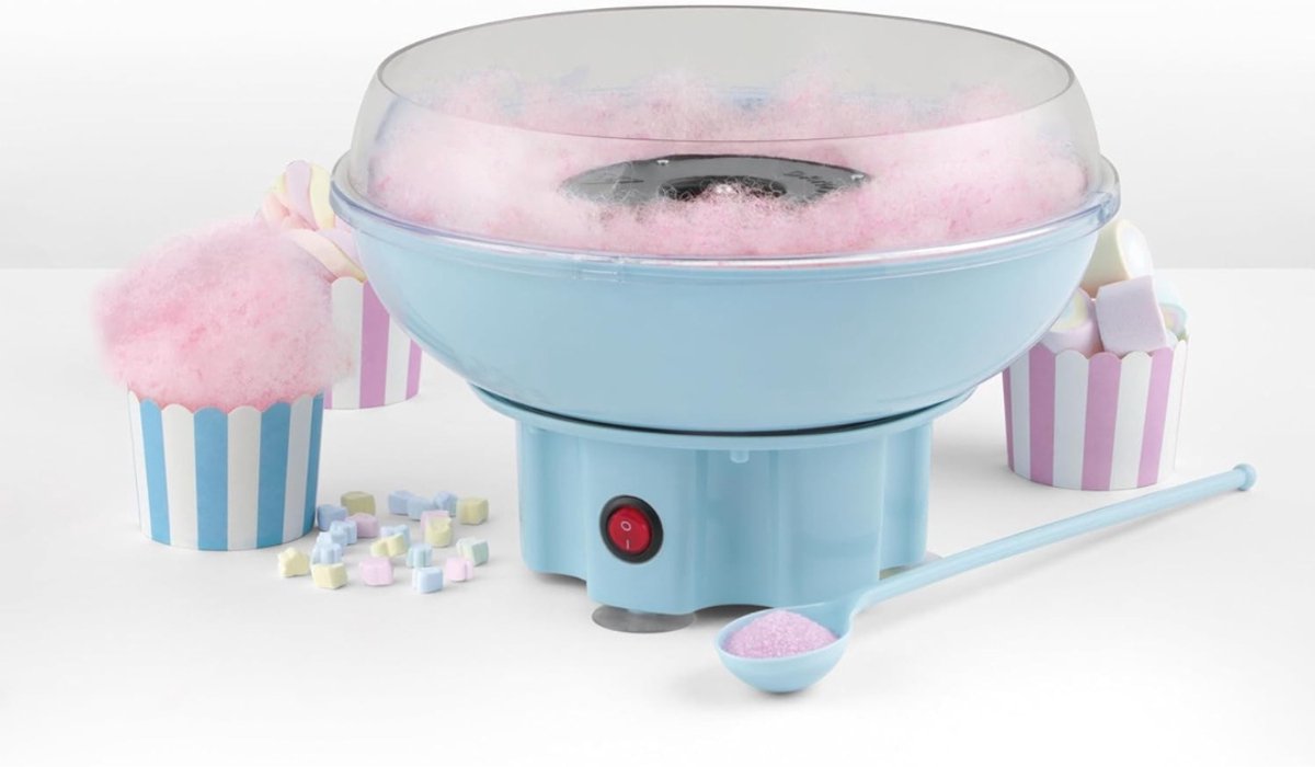 SCH® Suikerspinmachines - Blauw - 27cm x 27cm x 18cm