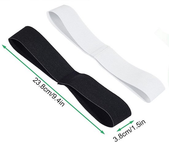 Golf Swing Trainer - 2 Stuks - Elastische Band - 23.8 X 3.8 Cm - Polsbandje - Armen Correctie - Houding - Golftrainingsmateriaal - Golfaccesoires - Golf Trainingsmateriaal - Geschikt Voor Handpositie & Verbeterde Swing - Wit van GOLF — afbeelding 5