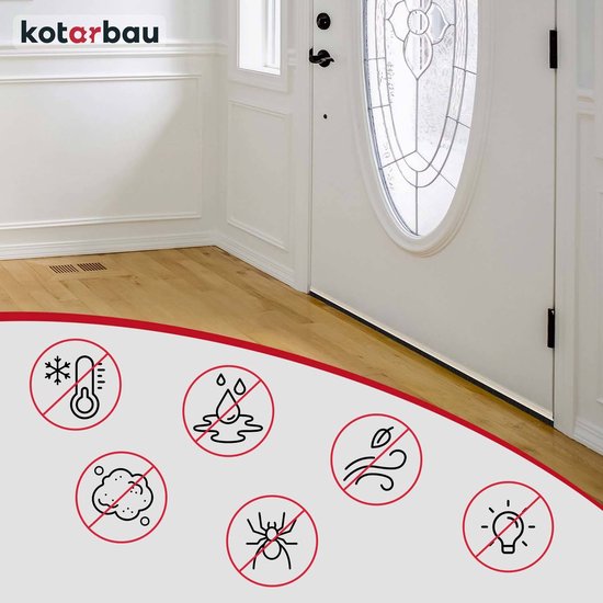 KOTARBAU® Deurborstel, PVC, 1 m, Beige, 45 mm, Borstelafdichting ...