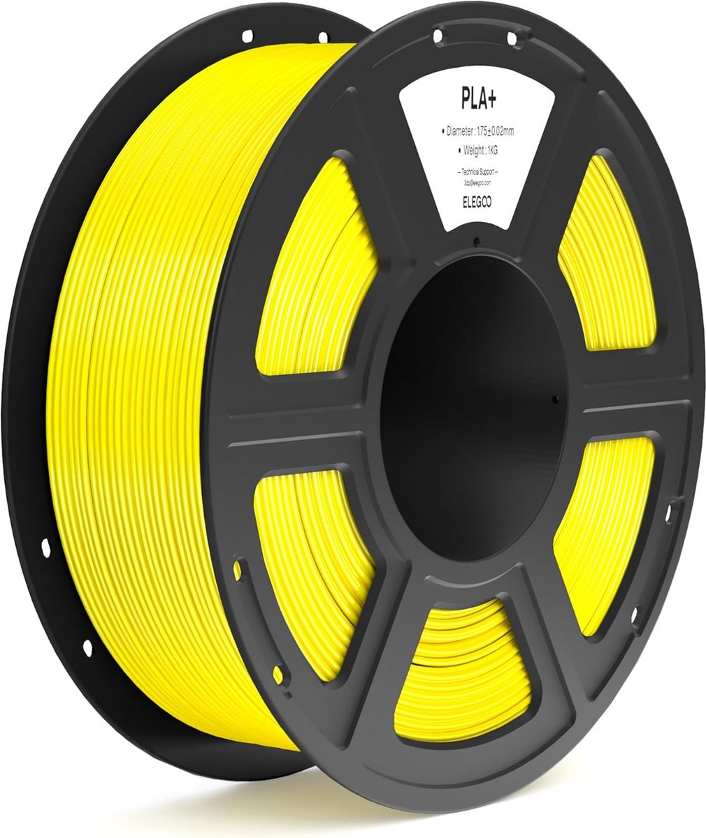 PLA+ 3D Printer Filament 1.75mm 1kg Geel Hoogwaardige Printmateriaal