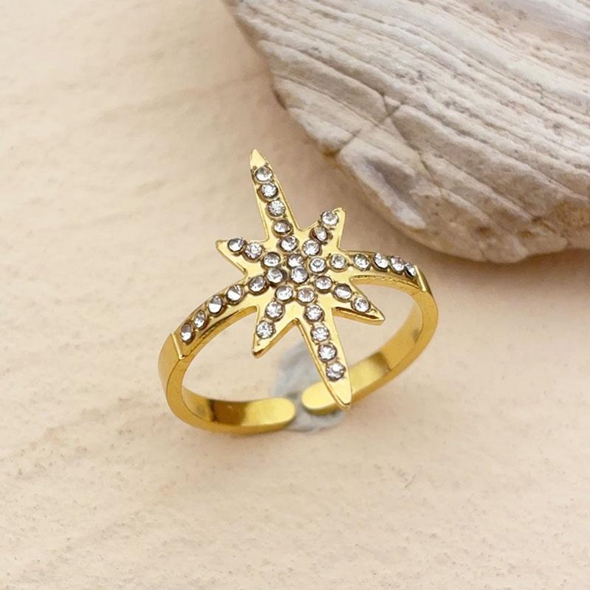 Ring Si Amor Sieraden EP7510-G Roestvrij Staal Kleur Goud