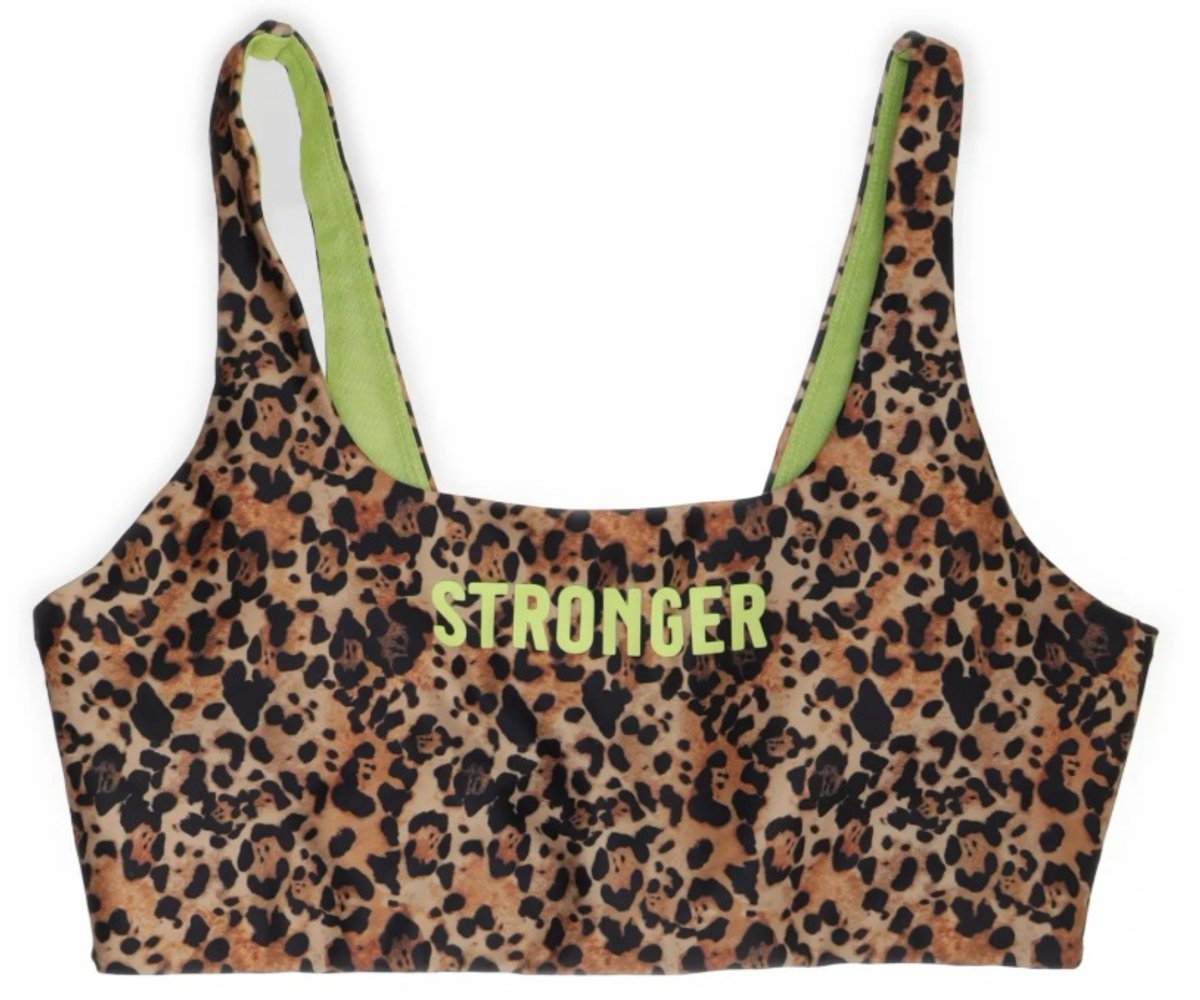 Stronger - Bound Logo Sport BH- Sportsbra - Dames - Luipaard - Maat M