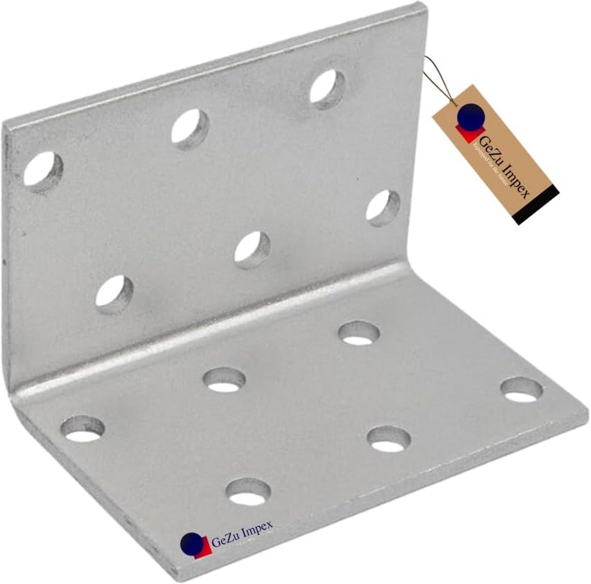 Set van 28 Verzinkte Hoekijzers voor Stevige Bevestiging 40x40x60 mm