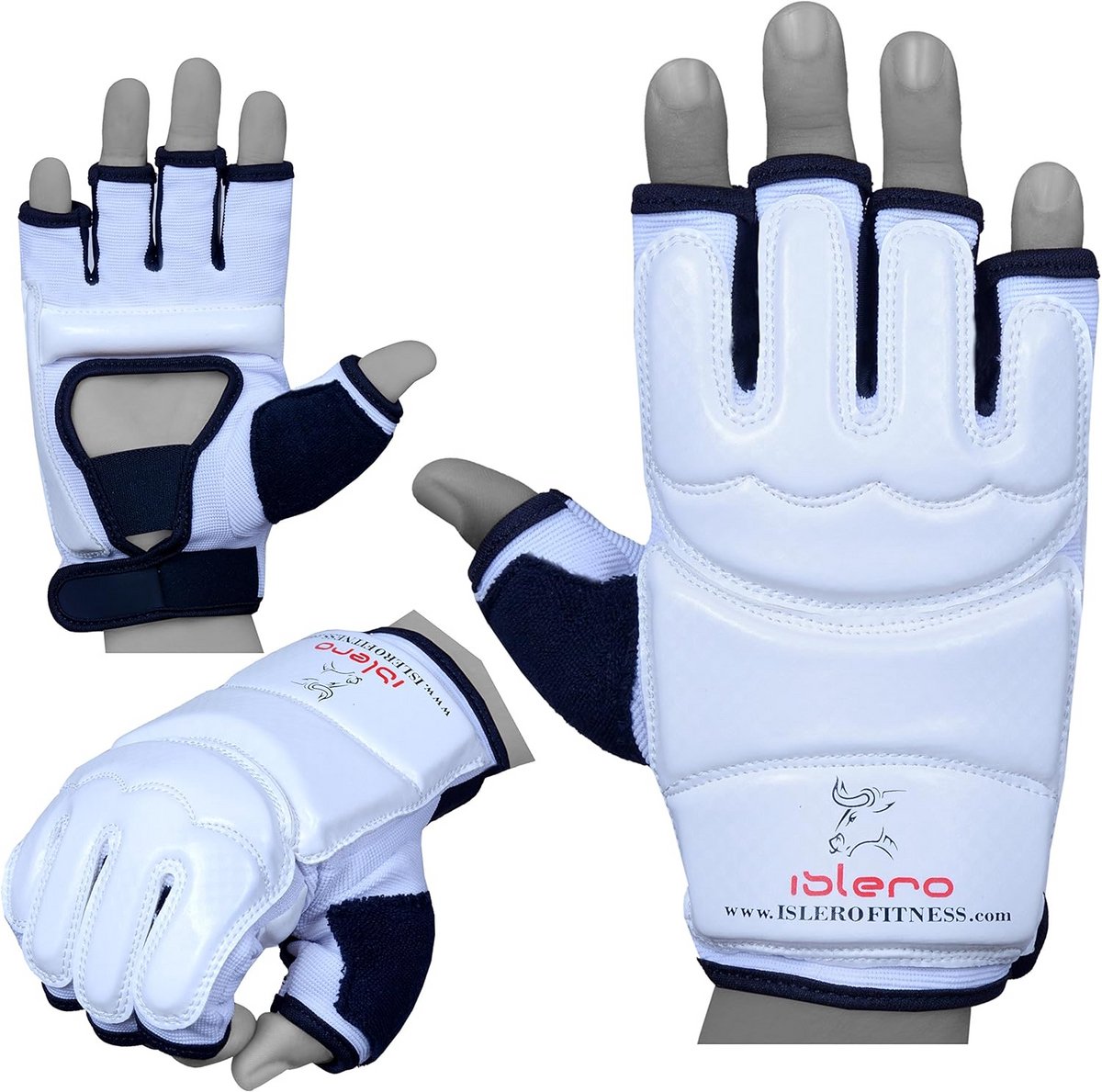 Leren Vechtsport Handschoenen voor Boksen en MMA Training
