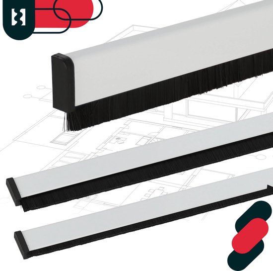 KOTARBAU® Borstelafdichting voor Deur, 100 cm, Wit, Automatische, PVC ...