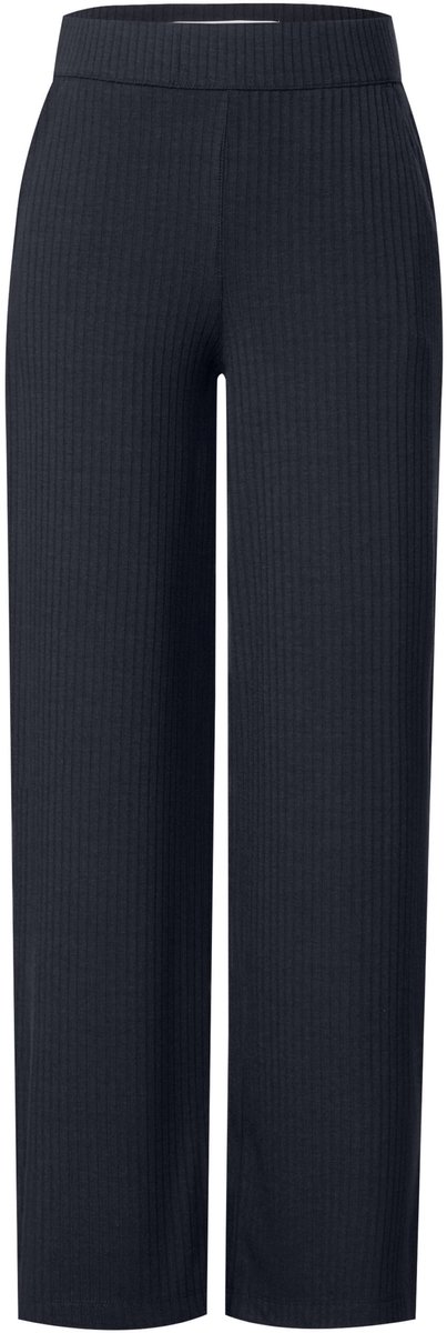 Jersey broek met split