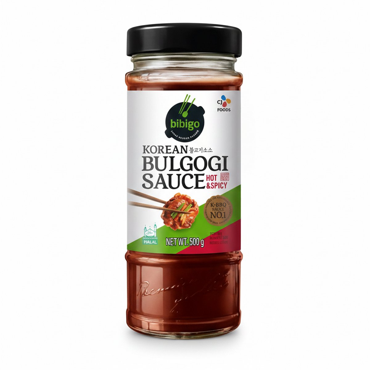 BIBIGO Bulgogi Saus Hot & Spicy - Pittige Koreaanse Marinadesaus - 1 x 500 G