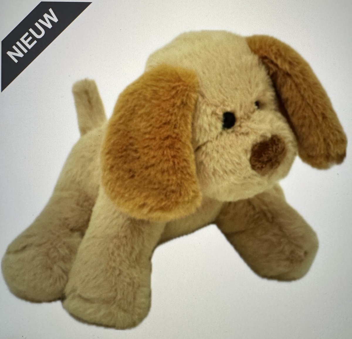 Knuffel - Hond Beige - 33x32x31.5cm - Mars en More.