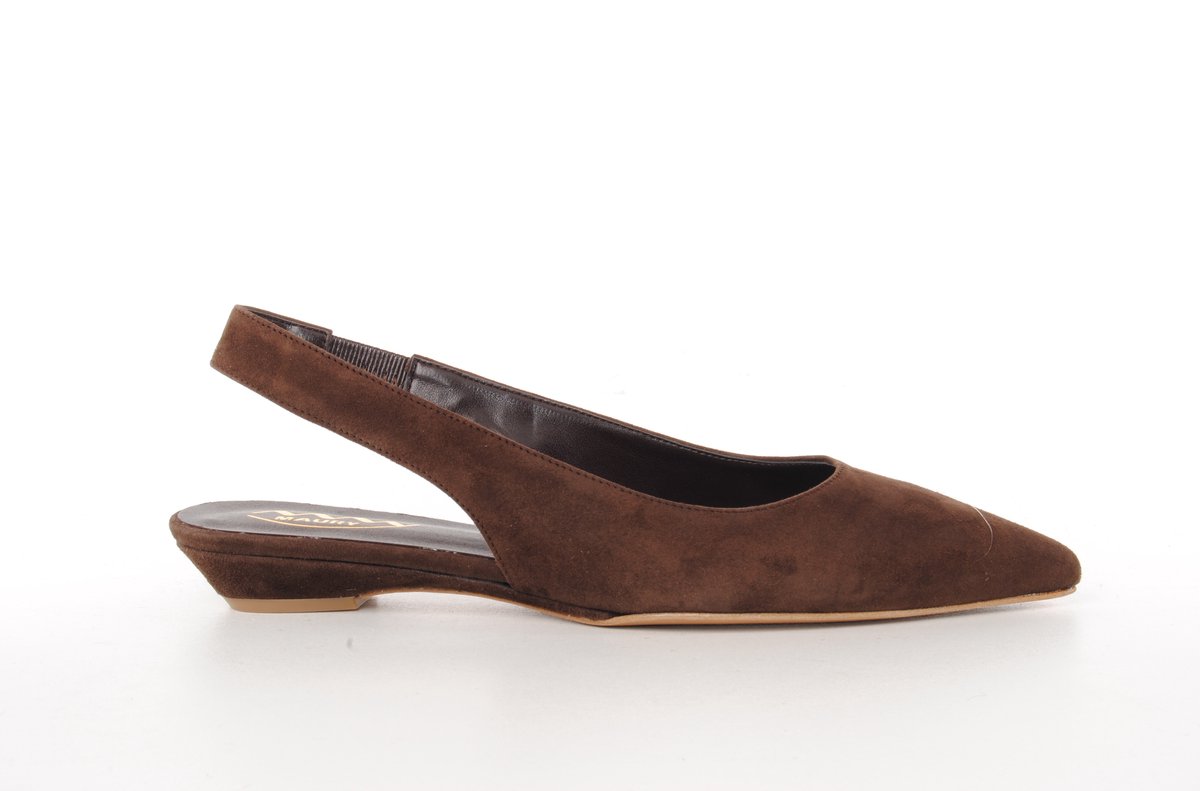 Maury dames slingback Eureka suède bruin