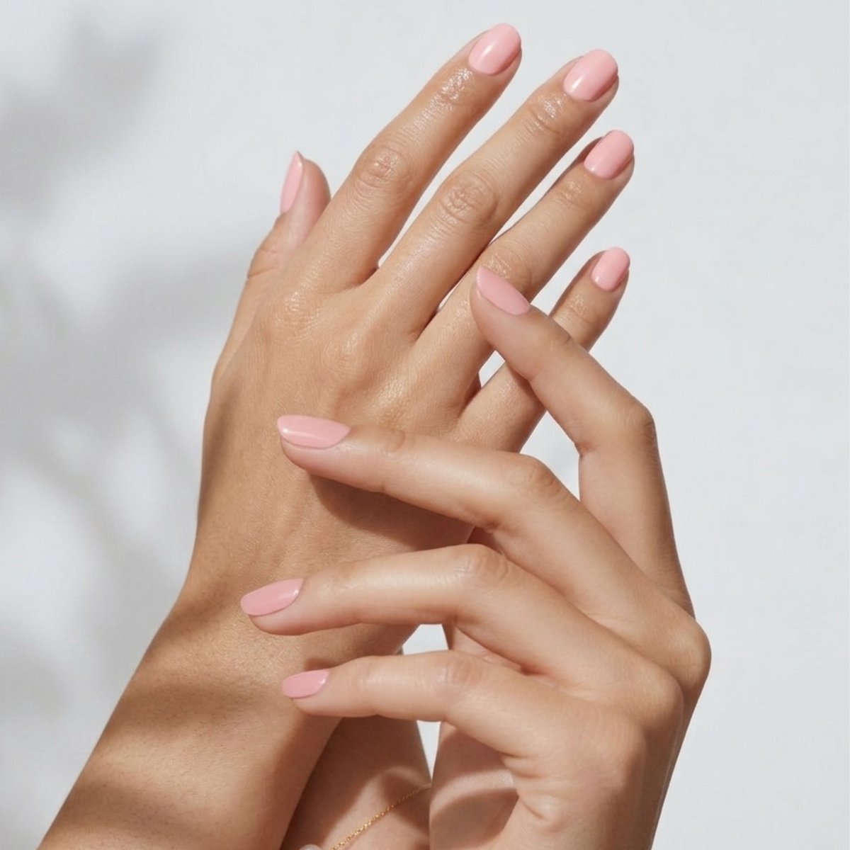 Nailo Gellak Stickers - Koraal - Coral Gloss - Gel Nagel Stickers UV - 28 stuks - Gel Nail Wraps