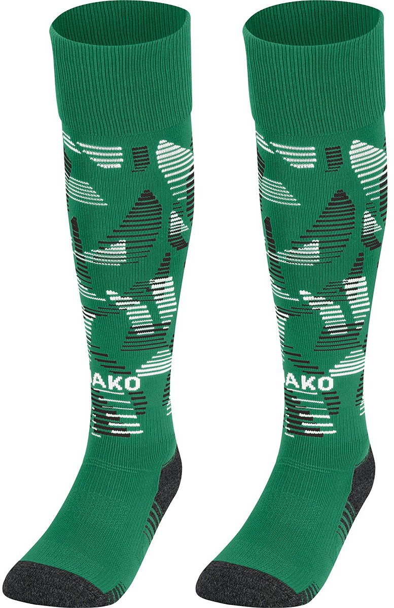 Jako Sonic Voetbalkousen - Groen / Zwart / Wit | Maat: 39-42