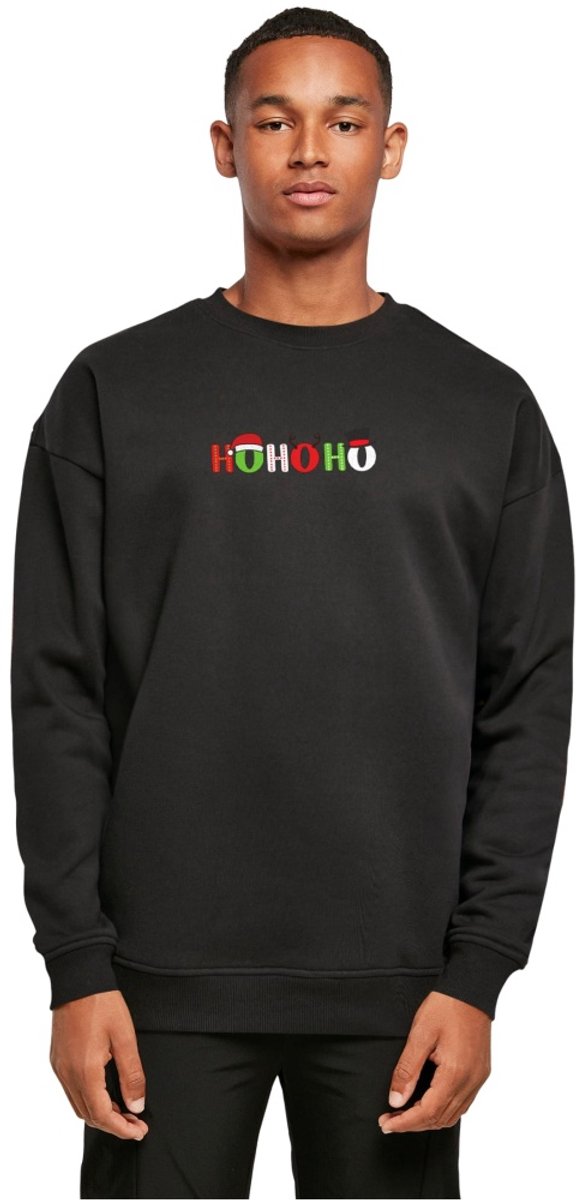 Merchcode - Christmas Ho Ho Ho Crewneck sweater/trui - XL - Zwart