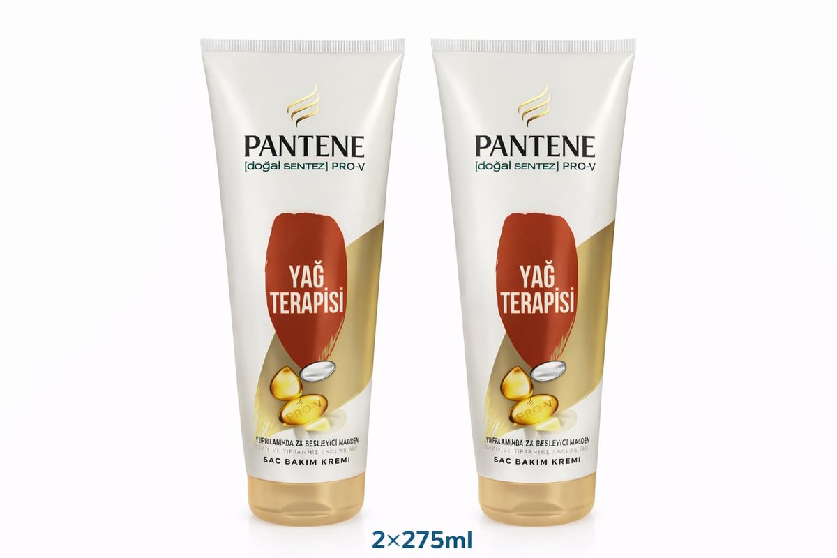 Pantene Pro-V Oil Therapy Conditioner – 2x275ml – Nourishing & Repair Care – For Dry & Damaged Hair