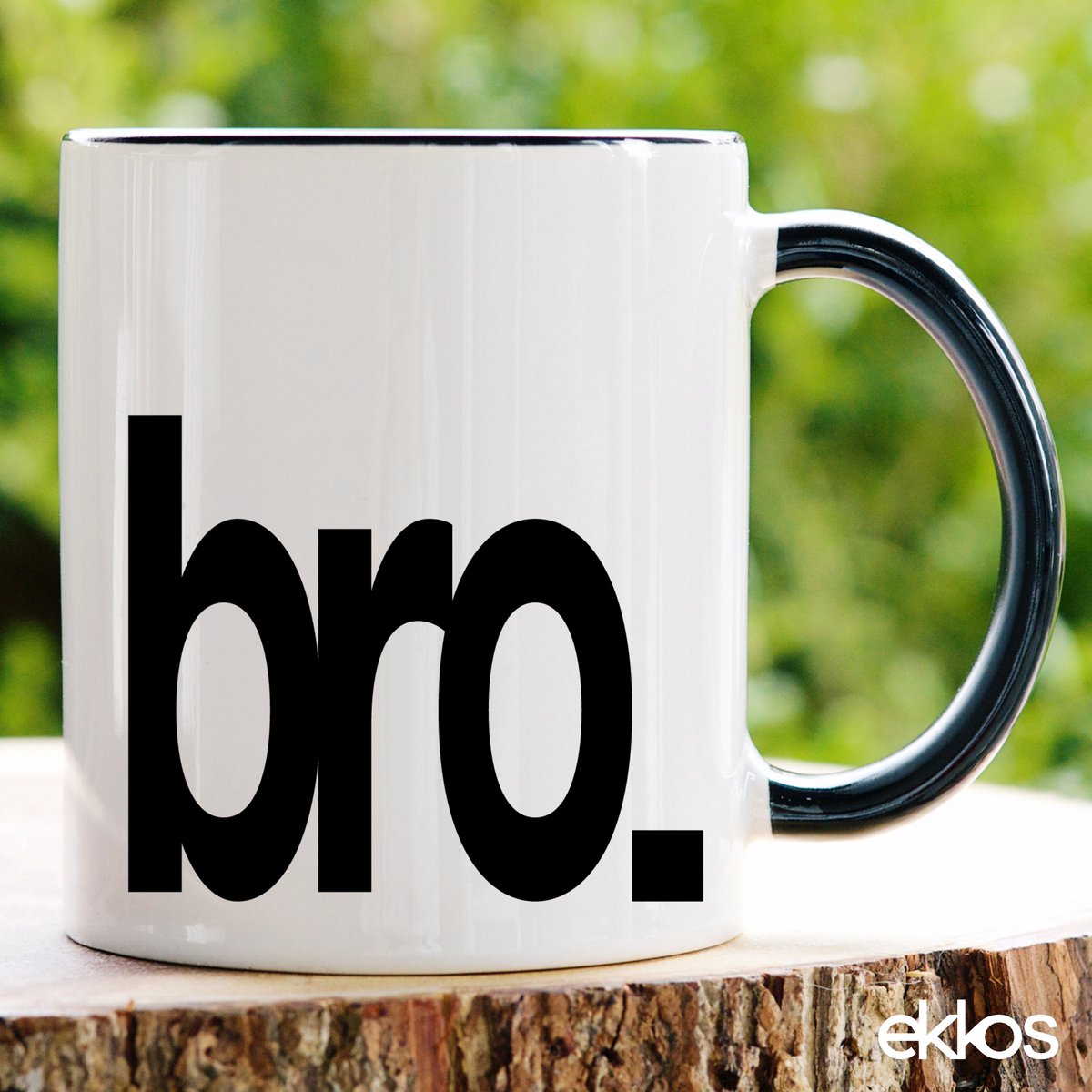 Ekkos Bro. Koffiemok - Cadeau voor Broer / Vriend - Wit Oor - 325ml - Grappige Mok