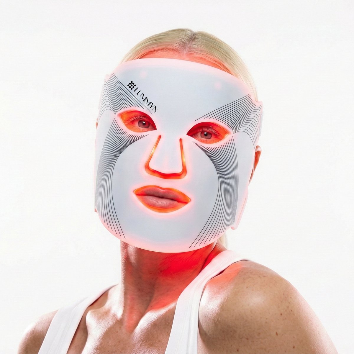 LUMMYN Pro – LED Gezichtsmasker – Roodlicht Therapie voor Huidverbetering – Skincare - Anti-Aging & Acne – 7 Lichtstanden incl. Rood, Blauw & NIR (2026)