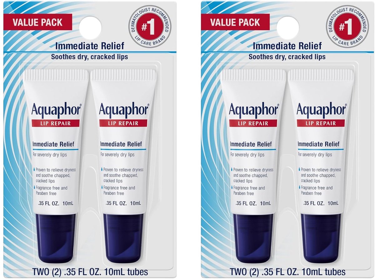 Aquaphor Lippenbalsem Sticks 4-pack – Hydraterend & Beschermend SPF30 (DUS IN TOTAAL 4 STICKS IN 2 PAKKETTEN)