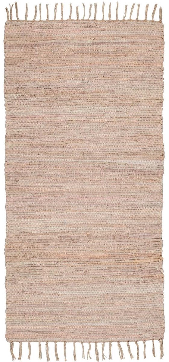 Ib Laursen - Vloerkleed 60x120 cm - Katoen - Roze (Rose)