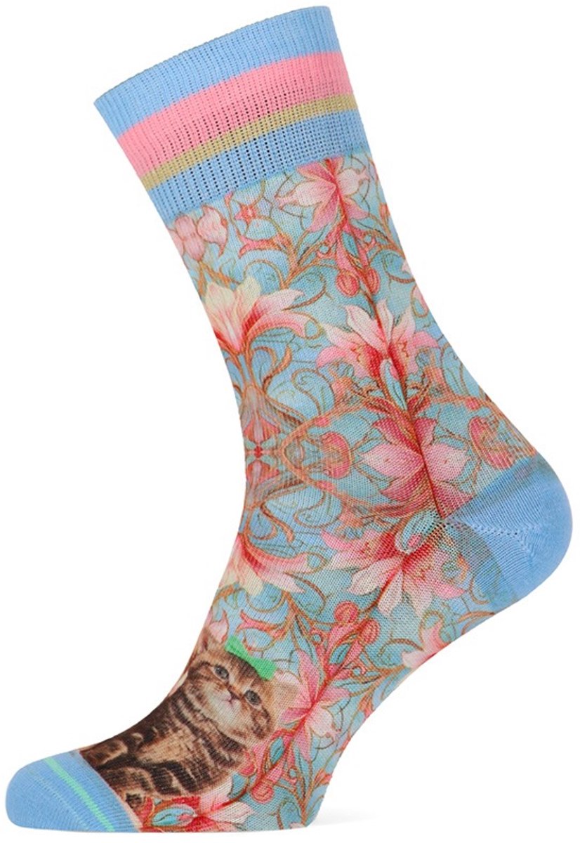 XPOOOS - Kitty Dames Sokken - 1-Pack - Maat One Size