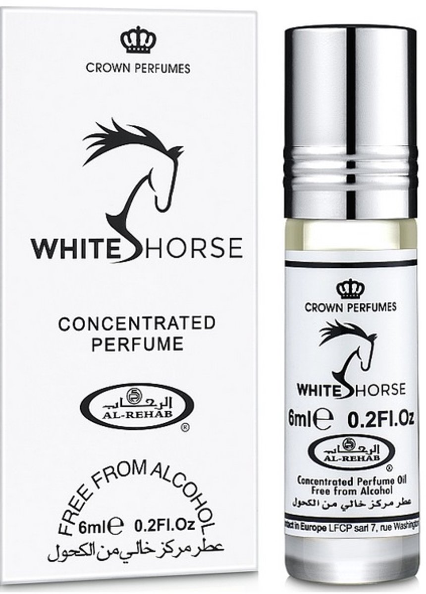 6-pack White Horse 6ml - Al rehab parfumolie attar roll on