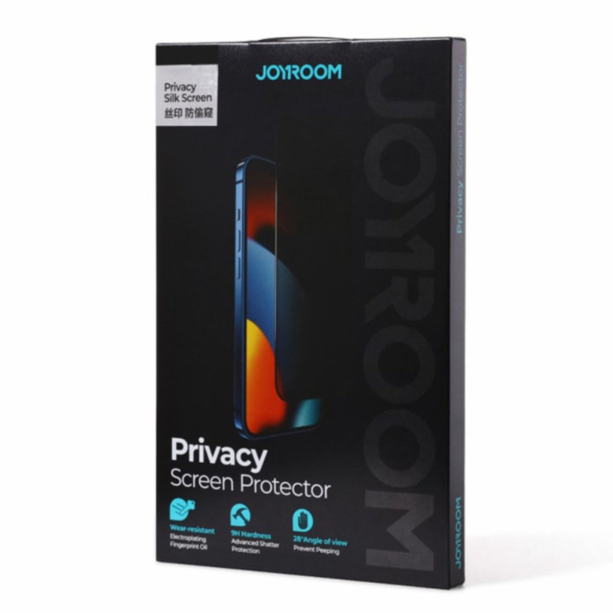 Joyroom Privacy Screen Protector iPhone 14 Pro / iPhone 15 / iPhone 16 9H Hardness Smooth