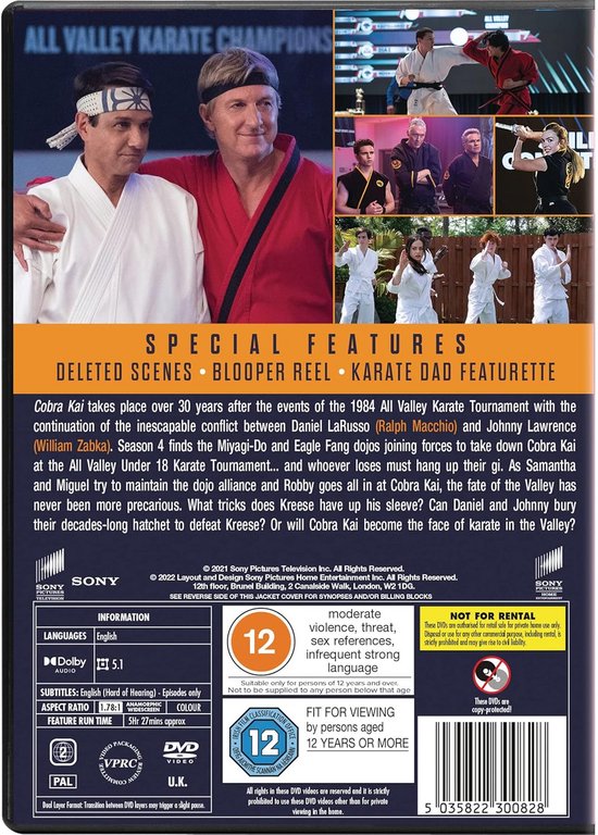 Cobra Kai Seizoen 4 DVD & Blu-ray | Complete Populaire Serie — afbeelding 3