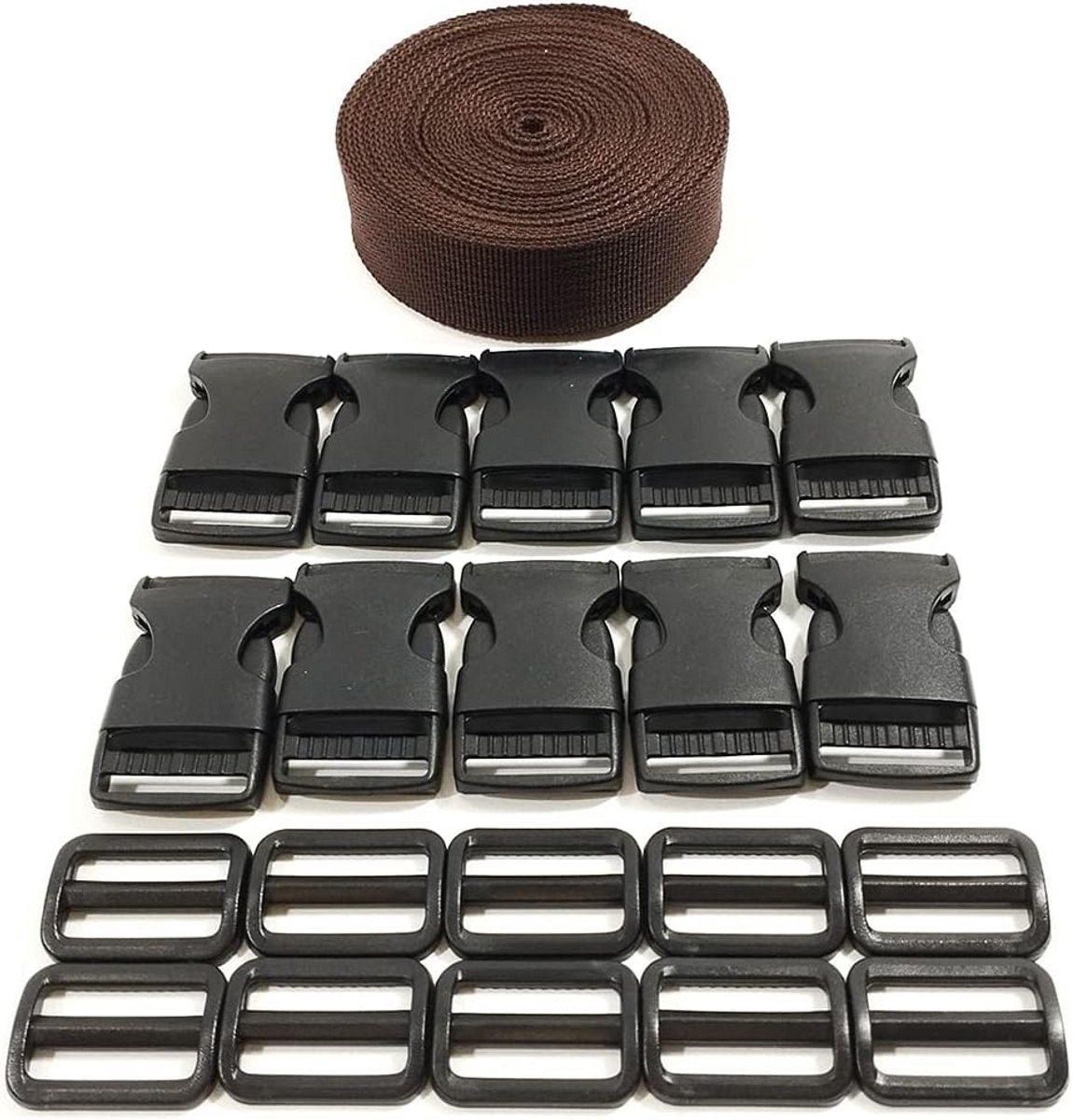 Robuuste Nylon Band 5 Meter Lang - Ideaal voor Rugzakken, Bagage en Doe-Het-Zelf