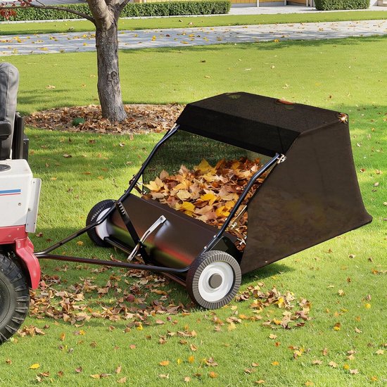 Gazonveger 105 cm breed met 365L opvangbak voor Zitmaaier en Tuinontracor van Merkloos	 — afbeelding 4