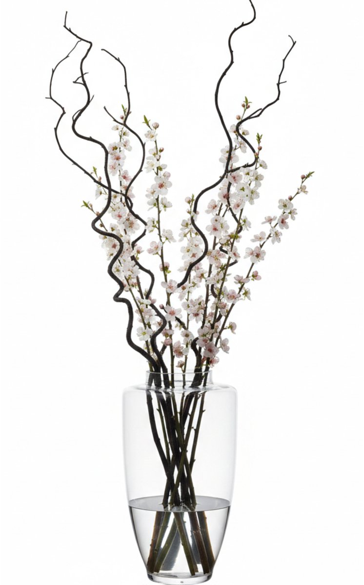 Hakbijl Glass Bloemenvaas de luxe - transparant - glas - H60 x D35 cm - Bloemen / boeketten / siertakken - 15 liter